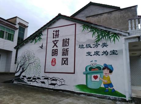 兴国墙绘是现在流行的墙体广告